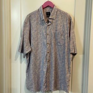 Johnnie-O short sleeve button down, size XXL